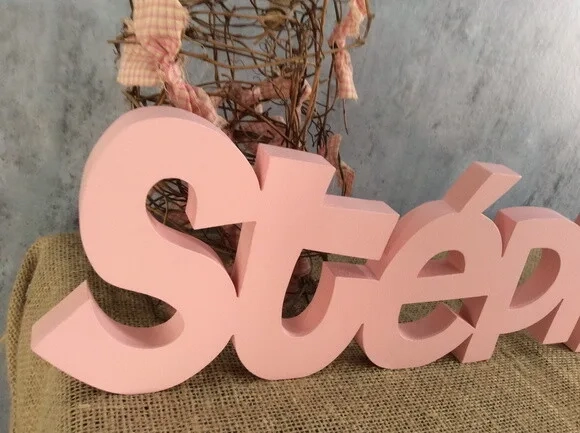 Letras Decorativas - nome em MDF Linha CH