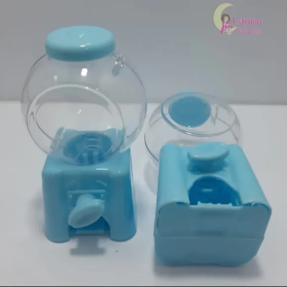 Baleiro Candy Machine Azul - 10cm - pct c/2 unid