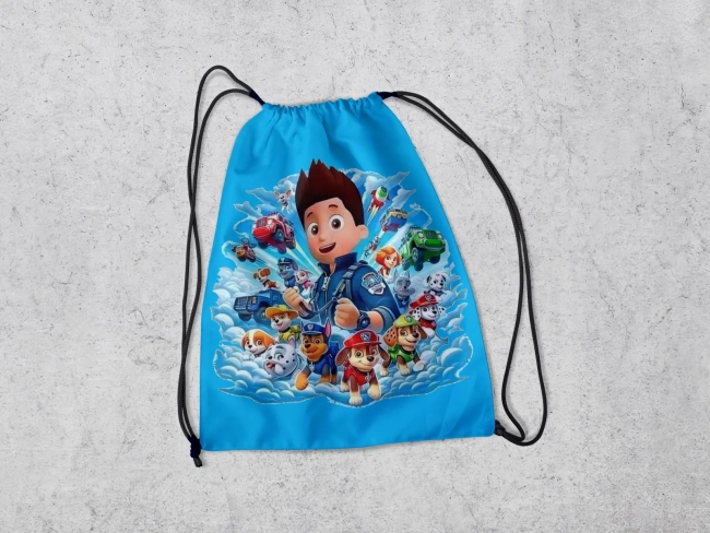 Mochilinha Personalizada para lembrancinhas Patrulha Canina