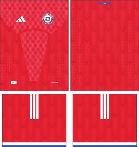 Arte Vetor Camisa Chile Local 2026
