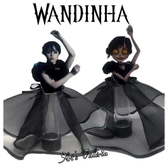 Tubete com Saia Wandinha Addams - Wednesday