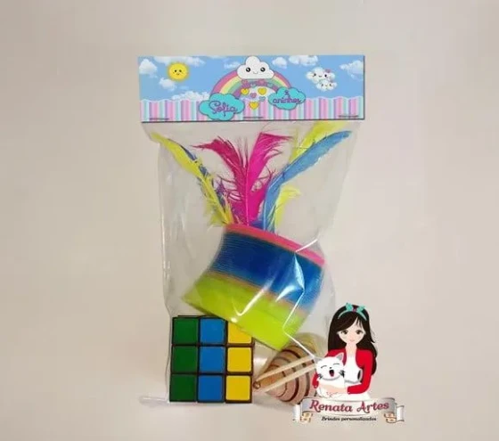 Kit Brinquedos Retrô Tema Chuva de Amor