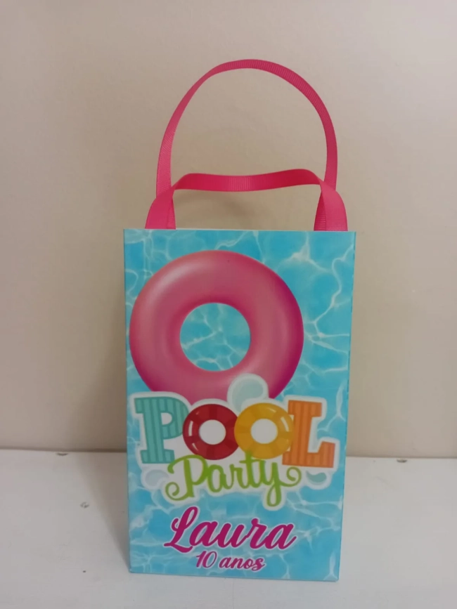 Sacolinhas Personalizadas Pool Party para Lembrancinhas