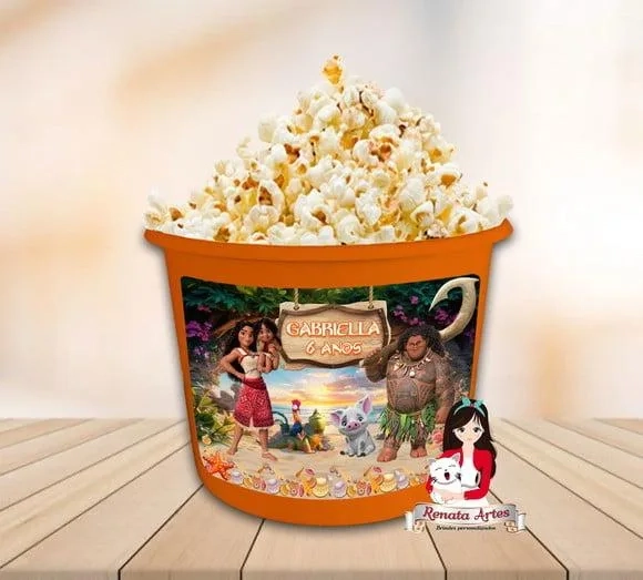 Balde de Pipoca Moana 2