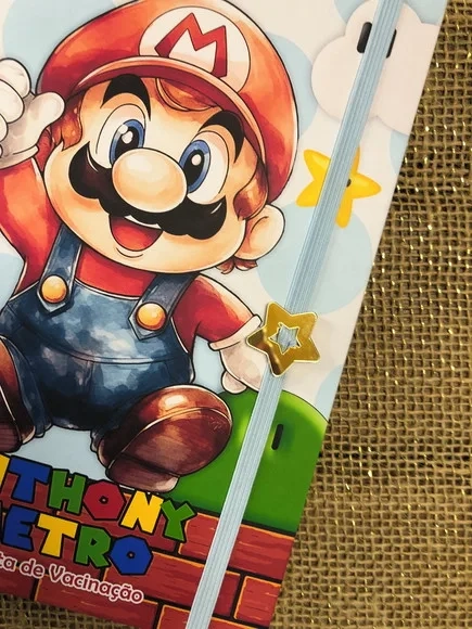 Caderneta de Saúde / Vacinação Personalizada - Super Mario