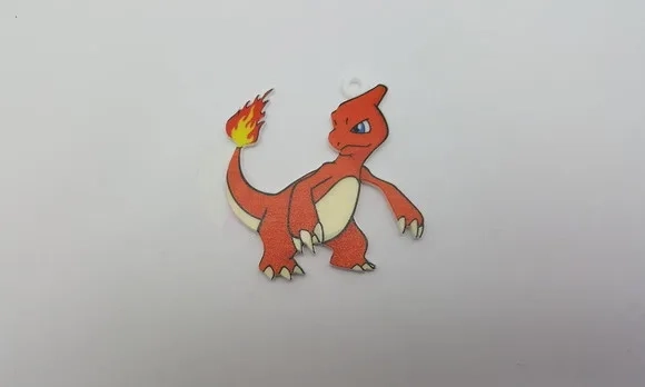 Pingentes Pokémon Charmeleon em Acrílico UV 3 unidades