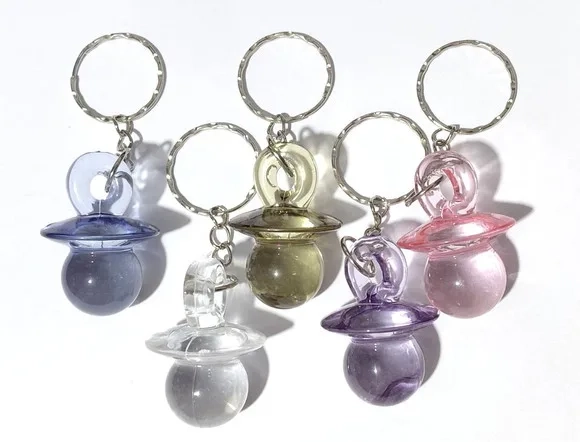 Chaveiro Chupetinha 4cm Acrilico Pacote com 10 Unidades