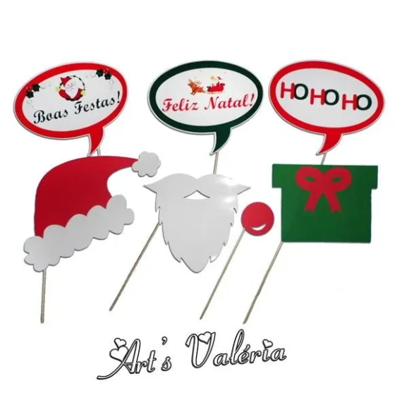 Kit Placas Divertidas para o Natal