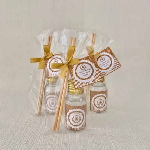 Lembrancinha Nascimento Aromatizador Ursinho Rei Dourado