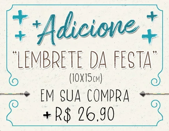 Adicionar Arte de Lembrete de Festa