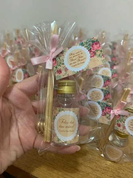 Lembrança Dia das Mães Floral Rosa