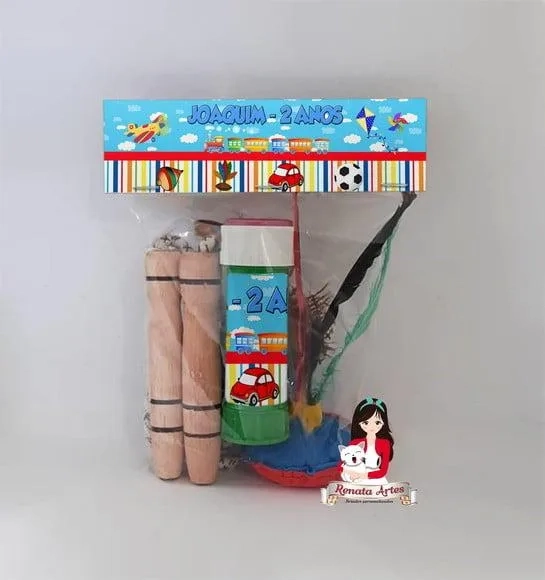 Kit Lembrancinha com Bolha de Sabão Brinquedos Antigos