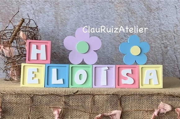 Candy Colors - Cubos 6x6cm Ts+ Dupla de Flor