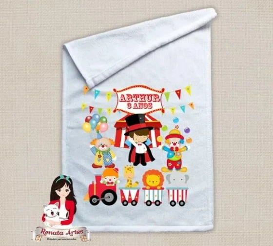 Toalhinha Personalizada Circo