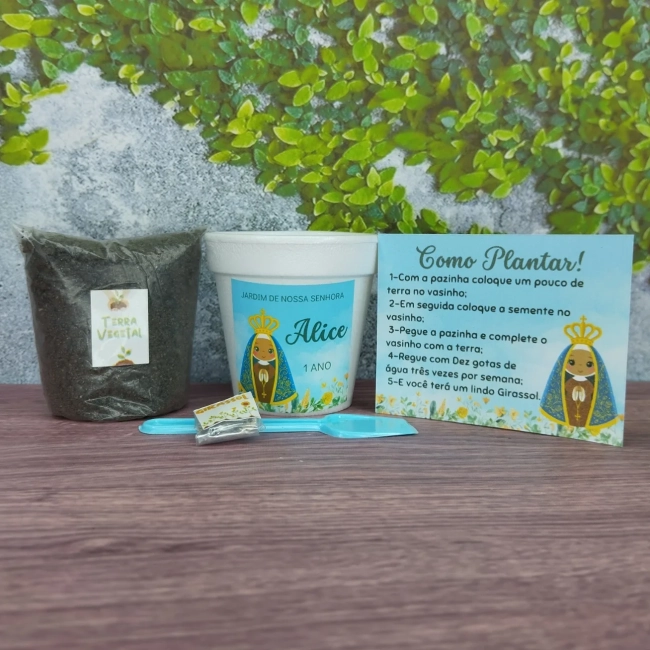 45 unidades Kit Jardinagem Nossa Senhora - Trabalhamos com qualquer tema - Informar tema no chat.