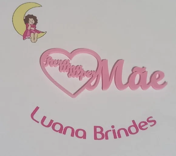 Plaquinhas para Uma Super Mãe Acrílico - 3 Peças