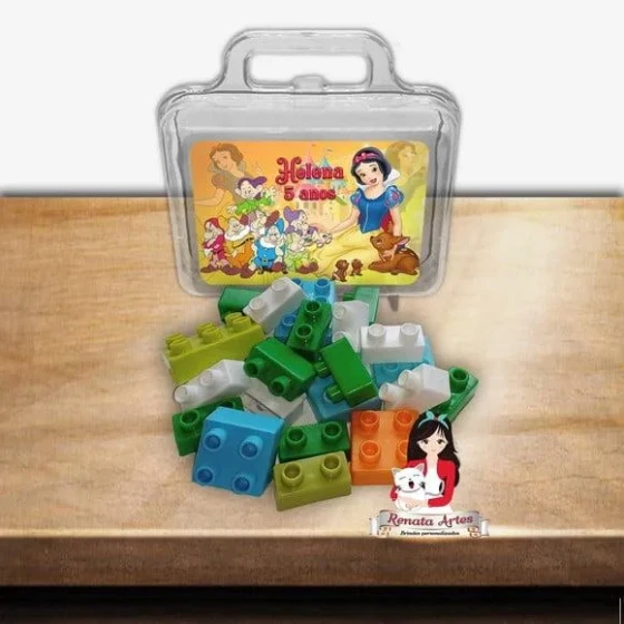 Maleta com Blocos de Montar Branca de Neve