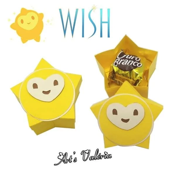Caixa Porta Bombom Estrela Wish: o Poder dos Desejos