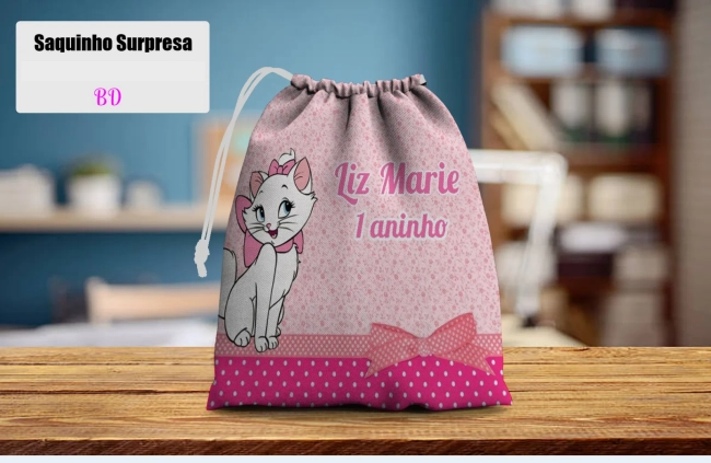 Saquinho Supresa para lembrancinhas Gata Marie