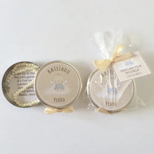 Lembrancinha para Batizado Mini Terço