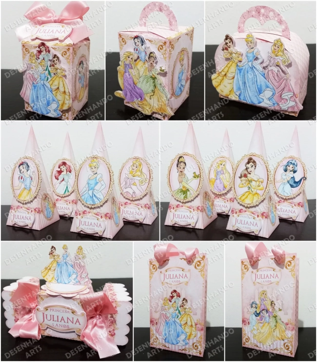 ARQUIVO DE CORTE PRINCESAS AQUARELA