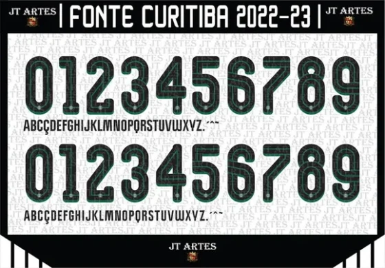 Vetor da Fonte Coritiba 1909 2022