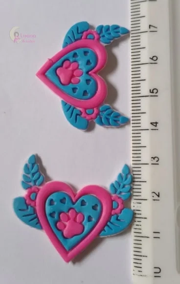 Apliques Variados Coloridos de Borracha - Pct C/8 Uni