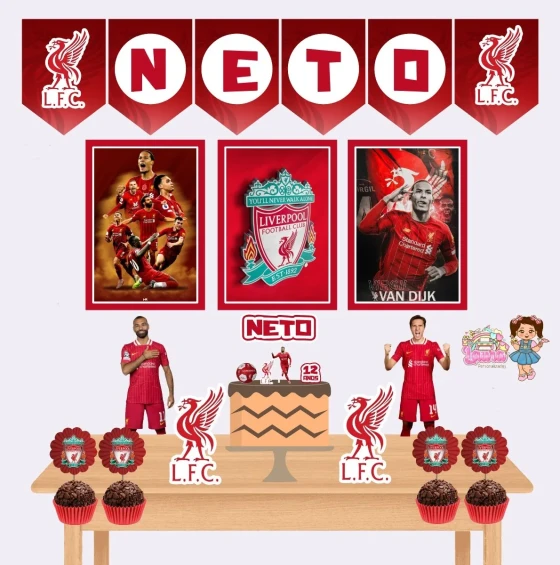 Kit Festa Só Um Bolinho LIVERPOOL - Decoração de Festa