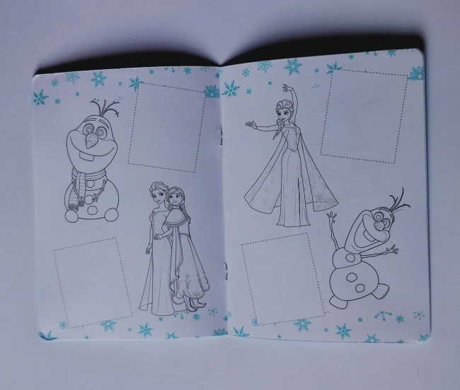 Frozen Elza Princesas Álbum de Figurinhas + Desenhos para Colorir + Atividades