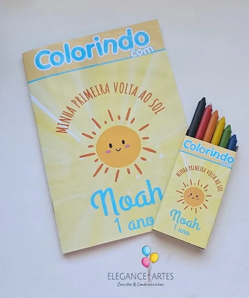 Livrinho de Colorir Primeira Volta ao Sol