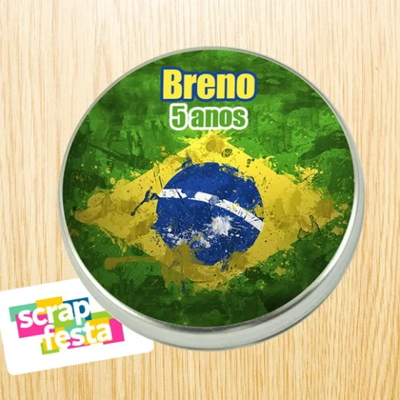 Latinhas Personalizadas Festa Brasil