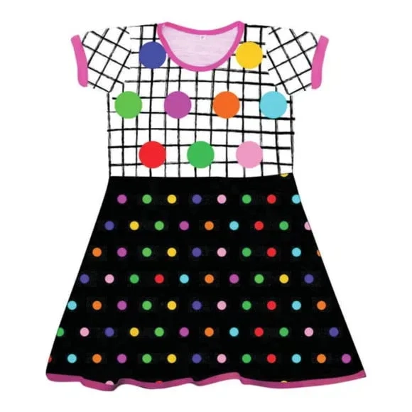 Vestido Infantil Bolas