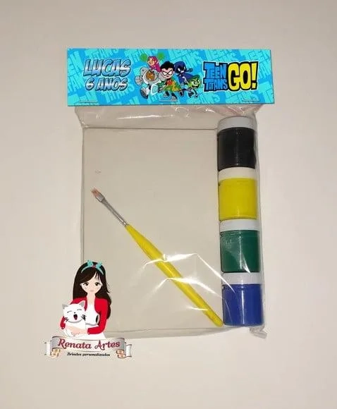 Kit Pintura Personalizado Jovens Titãs