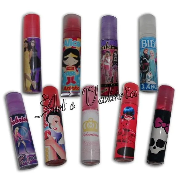 Brilho Labial Personalizado - Cor da Tampa Variada.