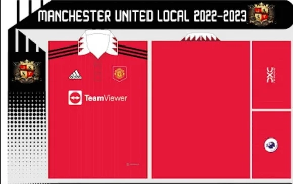 Vetor Da Camisa Do Manchester United 2022/2023