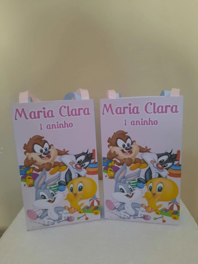 Sacolinhas Personalizadas Baby Looney Tunes para Lembrancinhas