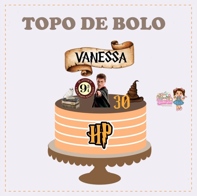 Kit Festa Só Um Bolinho HARRY POTTER - Decoração de Festa
