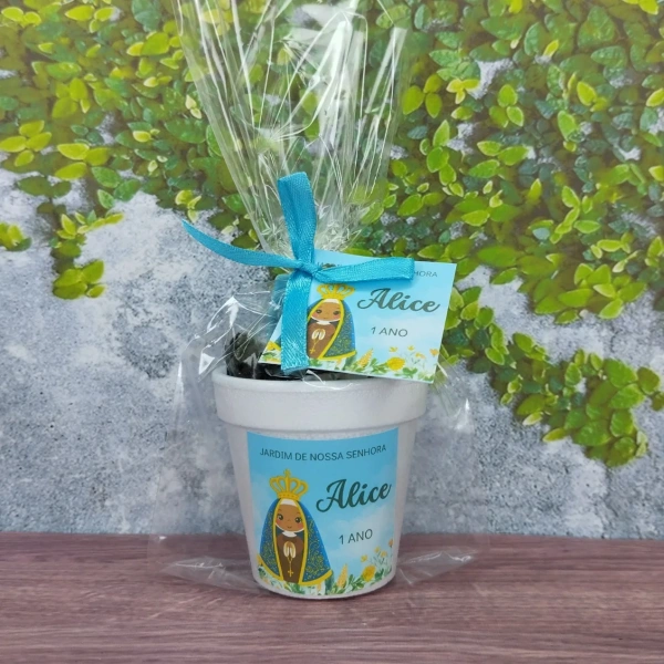 10 Uni. Kit Jardinagem + 10 Uni. Kit Massinha Zip Lock - Nossa Senhora de Aparecida, Nossa Senhora das Graças e etc - Informar o tema no chat da compra.