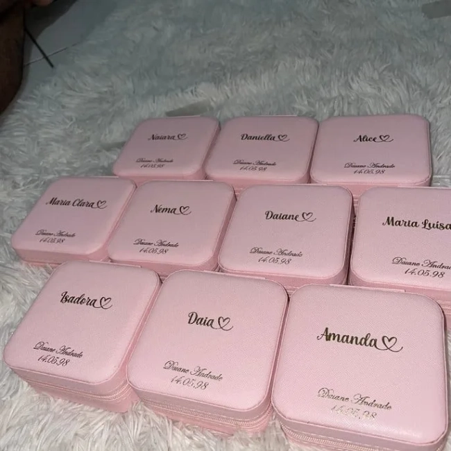 Porta Joias Personalizados - Kit com 10 Unidades