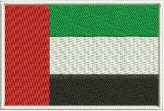 Matriz de Bordado Bandeira dos Emirados Árabes