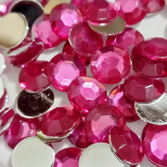 Chaton Redondo Pink 10mm - 200 Unidades