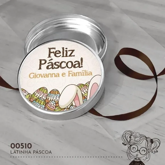 Latinha Adesivada Páscoa - 00510