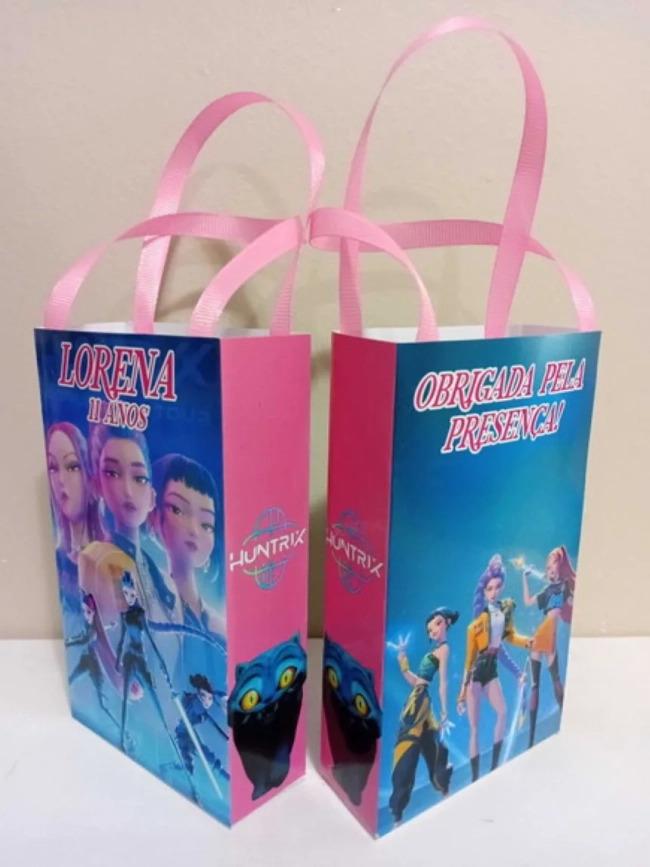 Sacolinhas Personalizadas Guerreiras para Lembrancinhas
