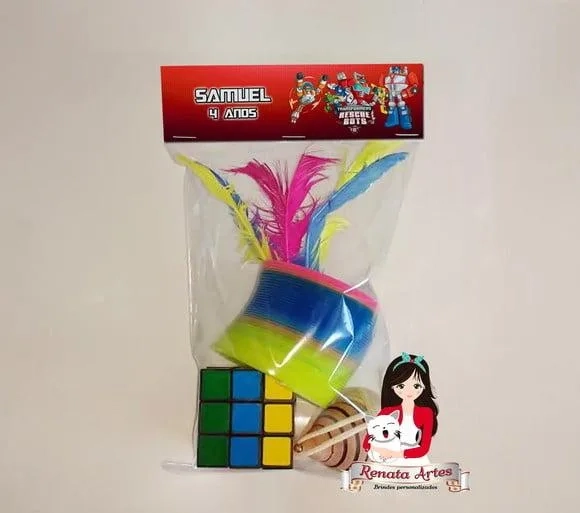 Kit Brinquedos Retrô Tema Transformers Rescue Bots