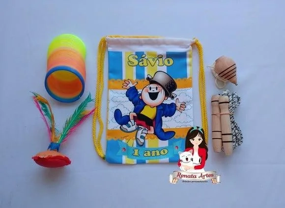 Mochila Boa Infância Tema Menino Maluquinho
