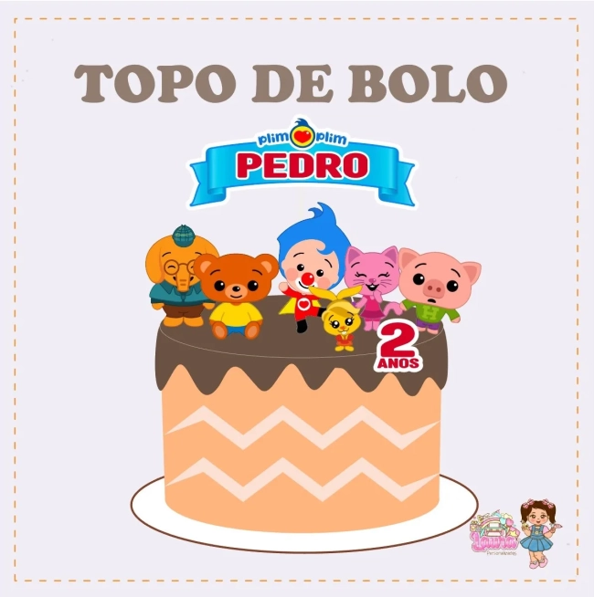Kit Festa Só Um Bolinho PALHAÇO PLIM PLIM - Decoração de Festa