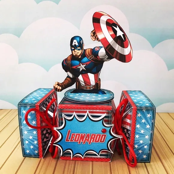 Kit 30 Lembrancinhas Capitão América