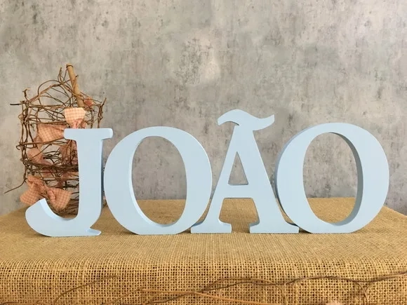 Nomes de Mesa Em MDF Linha Letras de Forma