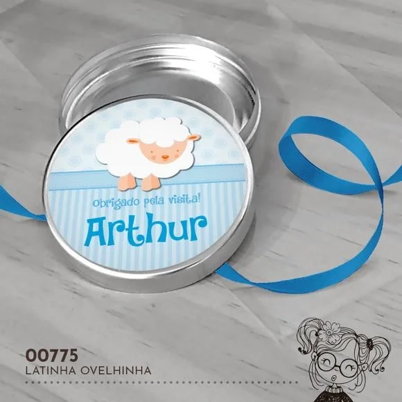 Latinha Adesivada Ovelhinha - 00775