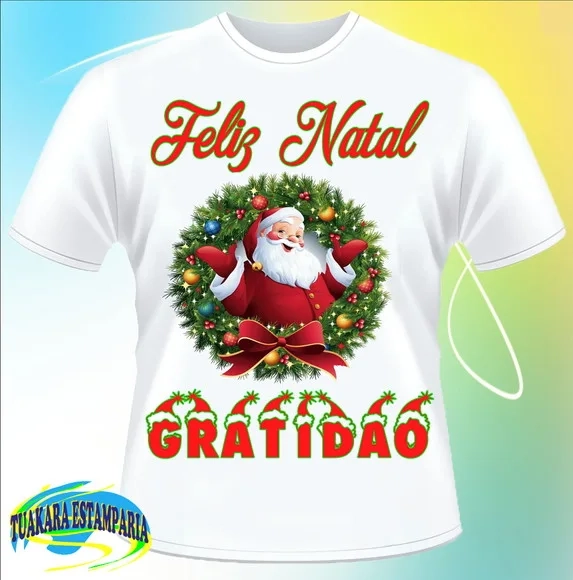 Camiseta Feliz Natal - Gratidão
